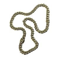 Miami Cuban Link Chain Choker Necklace Real Solid 14K Gold Finish Stainless Steel, Cuban Choker, Cuban necklace, Gold Cuban Chain, 10mm Miami Cuban Link Chain