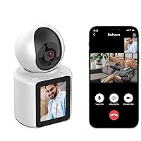Two-Way Video Calling Camera with 2.8 inch HD Screen, 1080P Indoor Home Security Camera, Indoor Home Nanny Camera,Baby/Elder/Nanny/Dog/Pet Camera with Phone App