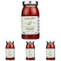 ORGANICO BELLO Organic Delicate Recipe Pasta Sauce, 25 OZ (Pack of 4)