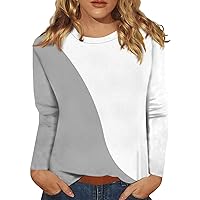 Loose Blouses for Women Crewneck Soft Tops Plus Size Basics T Shirts Casual Graphic Clothes Holiday Hawaiian Outfit
