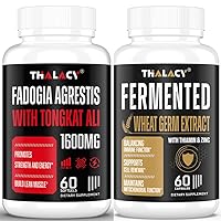 Fadogia Agrestis 1000mg & Tongkat Ali 600mg with 13mg Spermidine Supplements for Maximum Strength & Healthy Aging, Cell Renewal