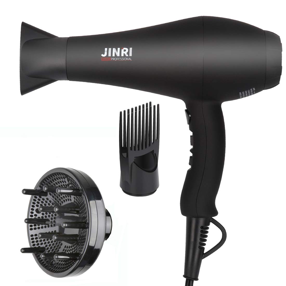Mua Hair Dryer 1875W, Negative Ionic Fast Dry Low Noise Blow Dryer,  Professional Salon Hair Dryers with Diffuser, Concentrator, Styling Pik, 2  Speed and 3 Heat Settings trên Amazon Mỹ chính hãng 2023 | Fado