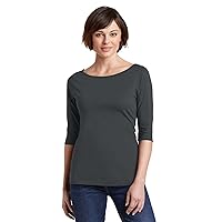 District Made Ladies Perfect Weight 3/4-Sleeve Tee. DM107L