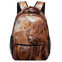 Laptop Backpack for Traveling Scottish Highland Cow Cattles Carry on Business Backpack for Men Women Casual Daypack Hiking Sporting Bag
