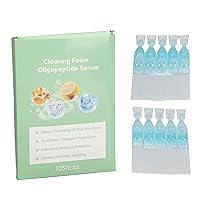 20pcs Oligopeptide Facial Cleanser Foam Serum, Promotes Collagen Production, Deep Cleansing, Reduces Fine Lines and Wrinkles, Moisturizing, Safe and Gentle, Organic, 1.5ml
