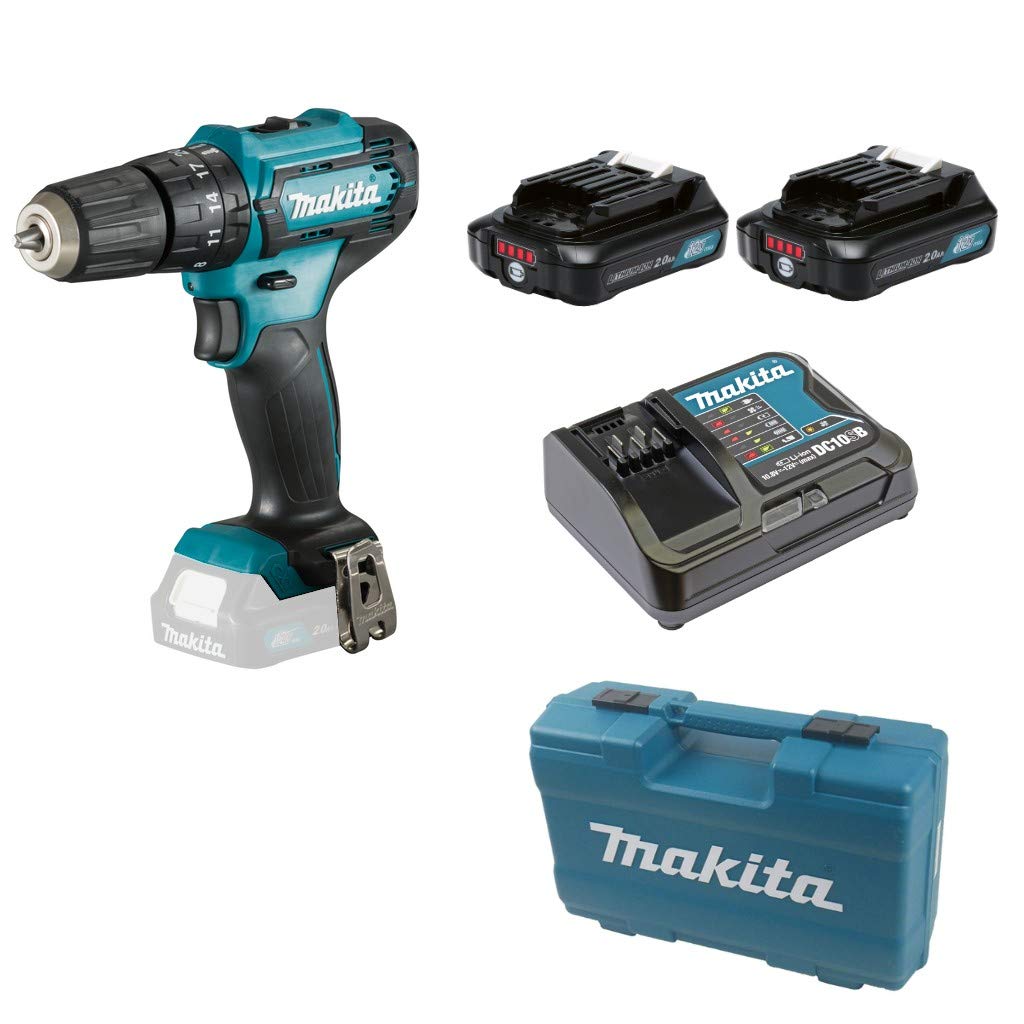 Makita HP333DSAX1 Akku-Schlagbohrschrauber 12V max. / 2,0 Ah, 2 Akkus + Ladegerät in Transportkoffer