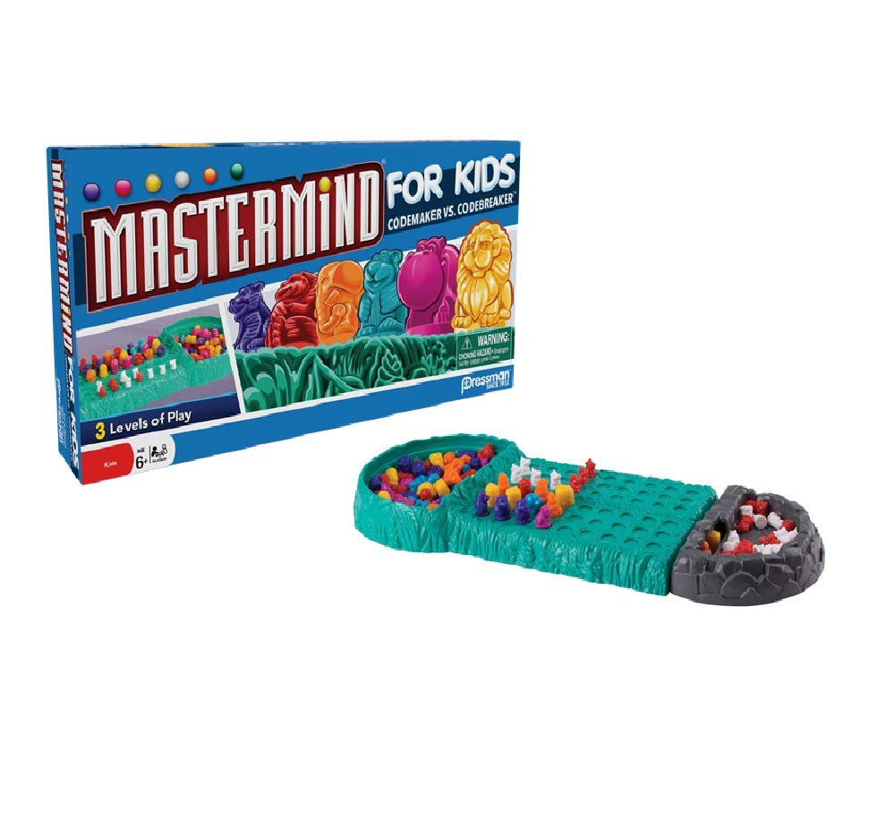 Pressman Mastermind for Kids - Codebreaking Game With Three Levels of Play Multicolor, 5