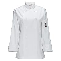 WINCO UNF-7WS Chef Jacket White, Small