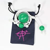 roundSquare MoKnuckles - Delrin - Single Ball - Begleri Skill Toy (Green)