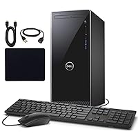 Dell Inspiron 3670 Desktop Computer, Intel 6-Core i5-9400 up to 4.1GHz, 16GB DDR4, 2TB HDD, DVD, HDMI, Bluetooth, Waves MaxxAudio Pro, 5-in-1 Multi-Card Reader, Windows 10, with Accessories Bundle