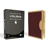 Reina Valera 1960 Biblia de Estudio de la Vida Plena, Leathersoft, Rojo-Beige, Edición Letra Roja (Spanish Edition)