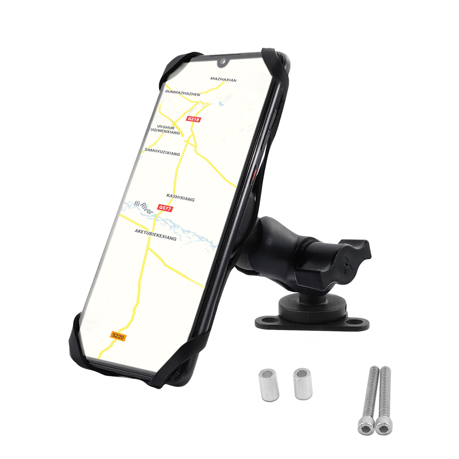 GUAIMI Motorcycle Phone Mount Cellphone Holder with Camera Rack for Harley Genuine Master Cylinder Clamp (HD only) XL1200 XL883 48 72 Dyna Street Glide