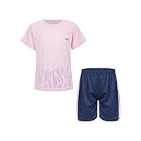 Toddler Boys Two Piece Summer Outfit Short Sleeve Shirt with Shorts Sweatsuit Set Soccer Jersey Sport Team Uniforms