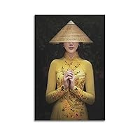 Vietnamese Traditional Fashion Clothes Poster（1） Poster Album Cover Posters for Bedroom Wall Art Canvas Posters Music Album Cover Poster 20x30inch(50x75cm) Unframe-style