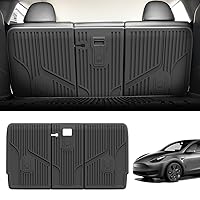 LASFIT Rear Back Seat Protector for Tesla Model Y 2020-2024, TPE Second Row Seats Back Cover, Waterproof Backrest Mats Model Y Accessories, 3 PCS