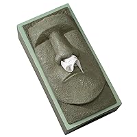 Bits and Pieces-Tissue Box Cover Stone Face Tissue Holder - Great Gag Gift for Your Office, Desk, or Living Room