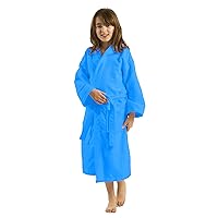 Unisex Hooded Robe for Boys, Girls, and Teenagers, Microfiber Kids Bathrobe