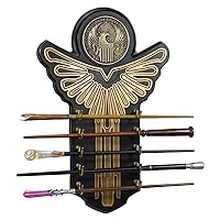 The Noble Collection Fantastic Beasts Wand Collection - 5 Wizard Wands with 16.5in (42cm) Display Stand - Officially Licensed Film Set Movie Props Gifts