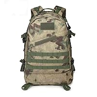 Outdoor Sports Pack Hiking Bag Tactical Rucksack Camo Knapsack Combat Camouflage Tactical 30L Molle 3D Backpack - A-TACS FG
