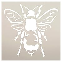 Bee Stencil by StudioR12 | Reusable Mylar Template | Use for Painting Wood, Fabric, Furniture | DIY Shabby Chic, French, Home Decor | Choose Size (6