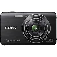 Sony Cyber-shot DSC-W650 16.1 MP Digital Camera with 5x Optical Zoom and 3.0-Inch LCD (Black) (2012 Model)