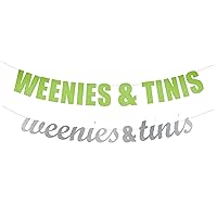 Weenies & Tinis banner - Birthday Decorations, Martini Bar Party Decor, Hot Dog Stand Party Hanging letter sign (Customizable)