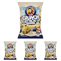 Pirate's Booty Crunch Attack, White Cheddar Cheese Puffs, Gluten Free, Crunchy Snack for Kids, 8oz Grocery Size Bag (Pack of 4)