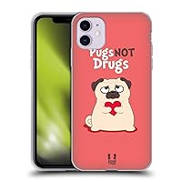 Head Case Designs Not Drugs Piper The Pug Soft Gel Case Compatible with Apple iPhone 11