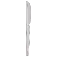 Georgia-Pacific Dixie 7.5'' Heavy-Weight Polystyrene Plastic Knife by GP PRO (Georgia-Pacific),Clear,KH017,(Case of 1,000),1 Box/Case