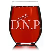 DNP Graduation Gift Stemless Wine Glass - Doctor of Nursing Practice -Perfect Doctor Present for Him or Her - Hilarious Gag Gift