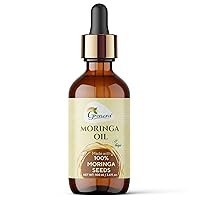 Grenera Moringa Oleifera Seed Oil - 3.4 fl.oz (100 ml), Natural Moisturizer for Skin, Face, Body & Hair, Cold Pressed & Unrefined Oil