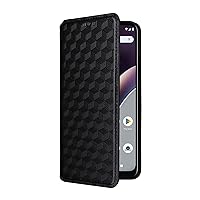 Flip Case Compatible with Honor 90 GT 5G,Wallet Design with Card Slot.Stereoscopic Patterns.Standable Flip Case-Black
