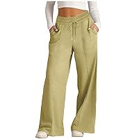 Sweatpants for Women UK Wide Leg Lounge Pants Comfy Baggy Trousers Plus Size Loose Joggers Bottoms Athletic Pants Sports Outdoor Trousers Hiking Running Sweat Pants with Pocket