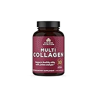 Ancient Nutrition Collagen Pills Peptides Powder Supplement, 45 Count, Hydrolyzed Multi Collagen Pills, Types I, II, II, V & X, Supports Healthy Skin and Nails, Gut Health and Joint Support