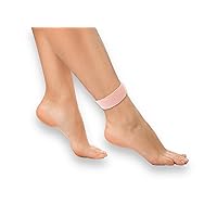 AcuAnklet Ankle and Leg Acupressure Bracelet- Natural Alternative Pain Relief- Promotes Circulation- Reduces Swelling and Inflammation- Mood Support- Discreet Slip On (Large 9, Pale Pink)