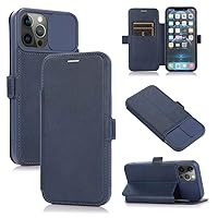 Lens Protection Cover Phone Case for iPhone 11 Pro 12 13 14 Mini X Xr Xs Max 7 8 Plus 6 6S SE 2020 Flip Luxury Leather Case,Blue,for iPhone SE 2022