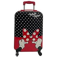 Minnie Mouse Luggage Hard Side Tween Spinner Rolling Suitcase for Kids Carry-On Travel Trolley - 21 Inch