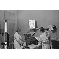 Chicago Sanitarium 1941 Npneumothorax Treatment For A Patient With Tuberculosis At The Municipal Sanitarium On The South Side Of Chicago Illinois Photograph By Russell Lee 1941 Poster Print by (24 x