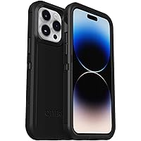 OTTERBOX Apple iPhone 14 Pro Max Defender Series XT Case with MagSafe - Black (77-89127),Port & 5x Military Standard Drop Protection