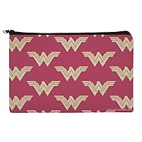 GRAPHICS & MORE Wonder Woman Movie Red Logo Pattern Makeup Cosmetic Bag Organizer Pouch