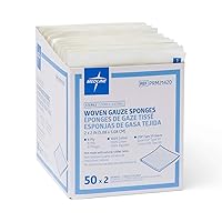Gauze Sponge, Woven, Sterile, for Wound Dressings or Packing, Sealed, Easy Open, Minimum Loose Strings or Threads, 2
