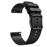 Official Silicone Wristband Straps for Polar Vantage M Sport Smart Watch Replacement Band Man Woman Bracelet Correa (Color : Black, Size : for Polar Vantage M)