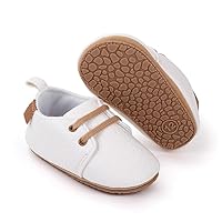 Baby Boys Girls Shoes ​Soft Sole Non-Slip PU Leather Baptism Christening Shoes Infant First Walker Shoes Toddler Crib Shoes Newborn Loafers Flats Shoes