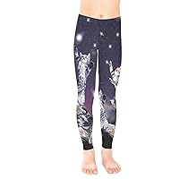PattyCandy Space Galaxy Digital Printed Tights Alien Kitty Cats Unisex Little & Big Kids Stretchy Leggings