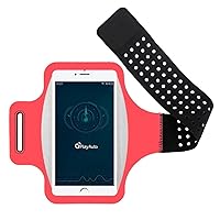 Sports arm Bag is Suitable for iPhone SE 2020 XS XR X 7 8 6s Plus 11 Pro Max Xiaomi arm Sports Running Armband Mobile Phone case, Suitable for Samsung Note 10 S10 S20-Pink