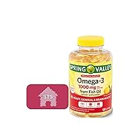 STS Home Spring Valley Omega-3 from Fish Oil, 1000 mg, 120 Count Fridge Magnet