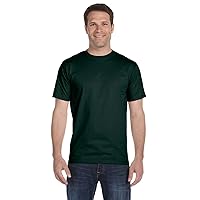 Hanes Men's ComfortSoft T-Shirt, Deep Forest, Medium