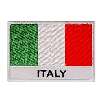 Italy Flag Embroidered Iron On Patch Applique Proud to be Logo Sign Emblem Rome Flag