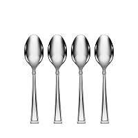 Oneida Butler Everyday Flatware Teaspoons, Set of 4, 18/0 Stainless Steel, Silverware Set