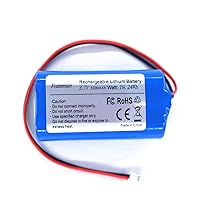 5200mAh 3.7v Lithium ion Battery with 2.0Pin JST-PH JST 2.0/2P Plug Rechargeable Battery Pack Lithium 3.7 Volt Batteries for Electronics, Toys, Lighting, Equipment, Bluetooth Speaker Other Products.